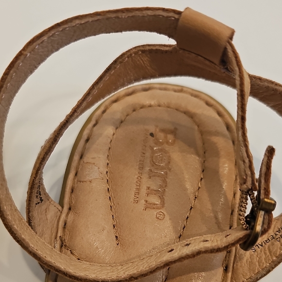 Born Alice Brown Leather Sandals Size 7.5M - Picture 2 of 10